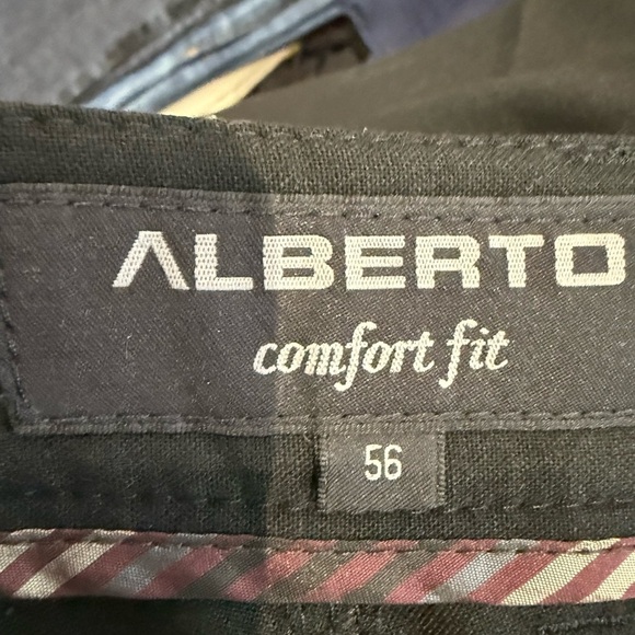 Alberto Black Chinos Classic Straight Leg - Picture 3 of 5
